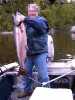 Fisherman with 30-pound King Salmon