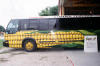 Bus painted to look like an ear of corn runs on ethanol fuel in Peoria, Illinois