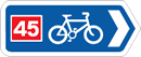 National Cycle Network 45 sign