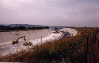 Twyford Down - looking towards the remains of the Dongas, Summer 1994